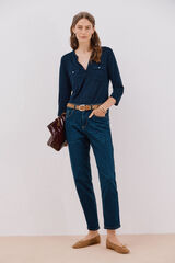 Cortefiel Jeans mom Azul