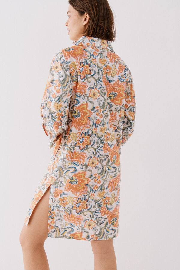 Cortefiel Caft&aacute;n t&uacute;nica estampado Multicolor