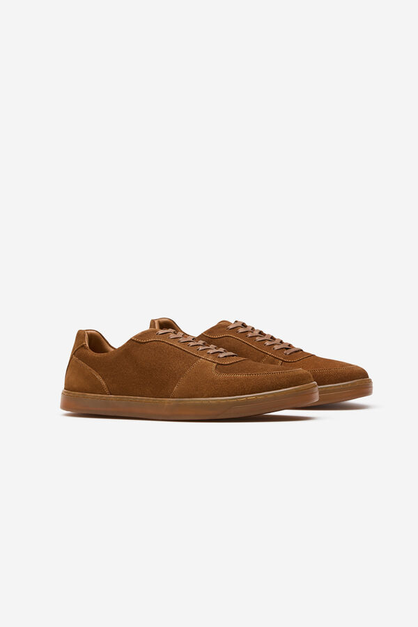 Cortefiel Zapatilla piel Camel