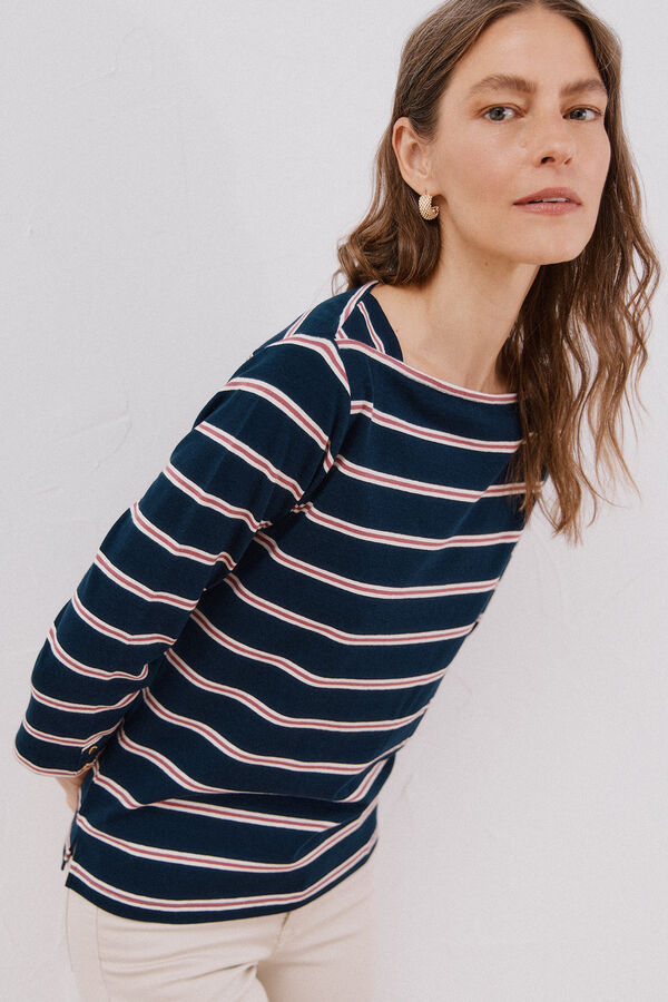 Cortefiel Playera de algod&oacute;n Multicolor