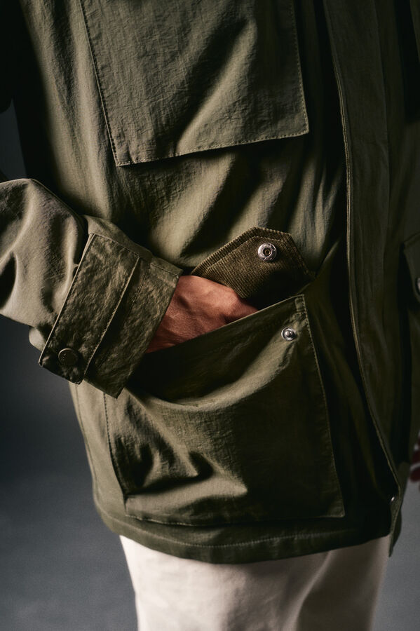 OOTO Cazadora cuatro bolsillos Kaki