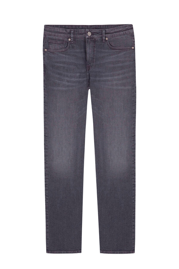 Cortefiel Pantal&oacute;n denim regular fit coolmax Gris