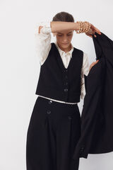 Cortefiel Chaleco Negro