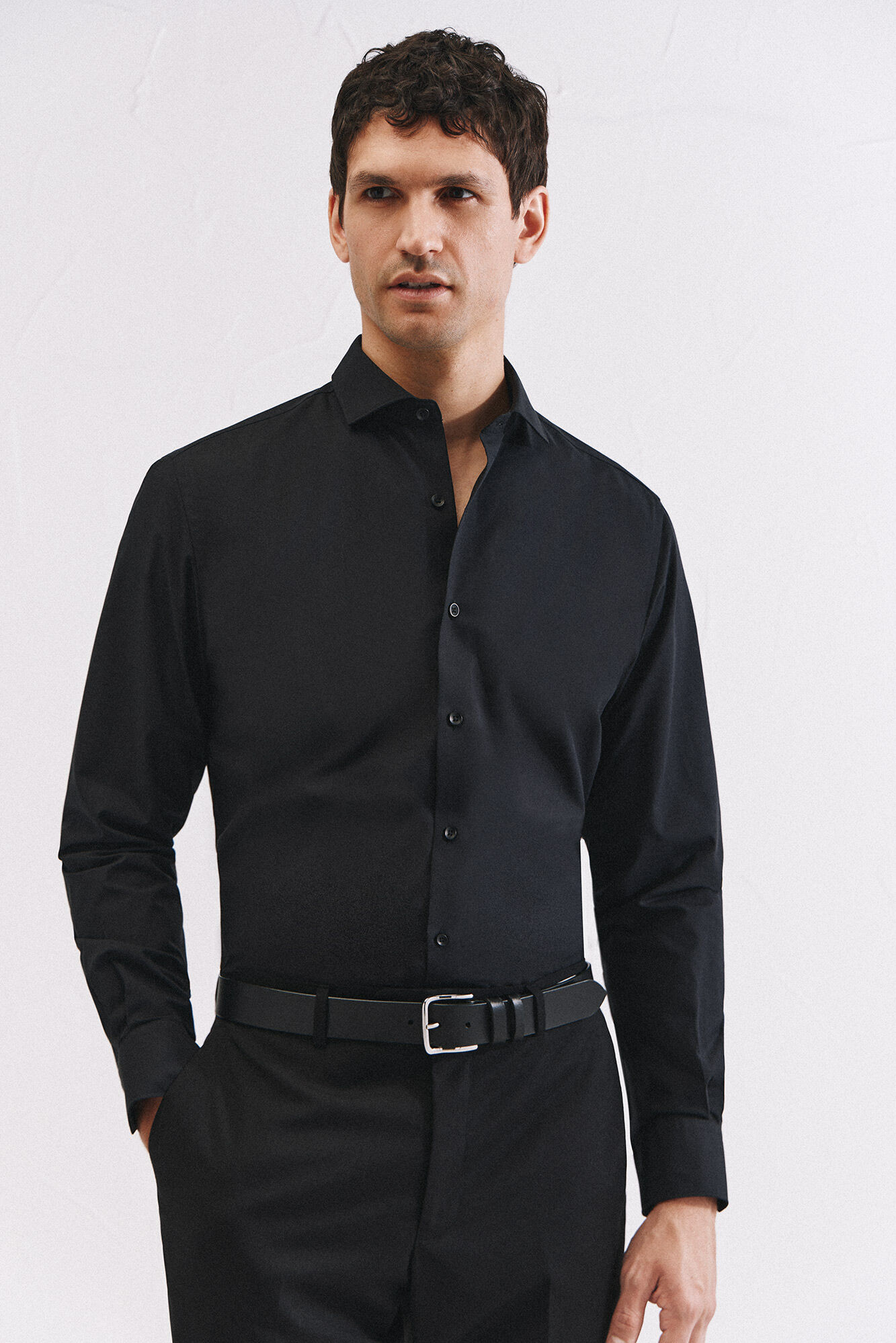 Cortefiel Camisa de vestir otom&aacute;n slim fit de f&aacute;cil planchado