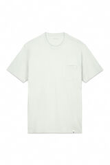 Cortefiel Playera b&aacute;sica bolsillo Kaki