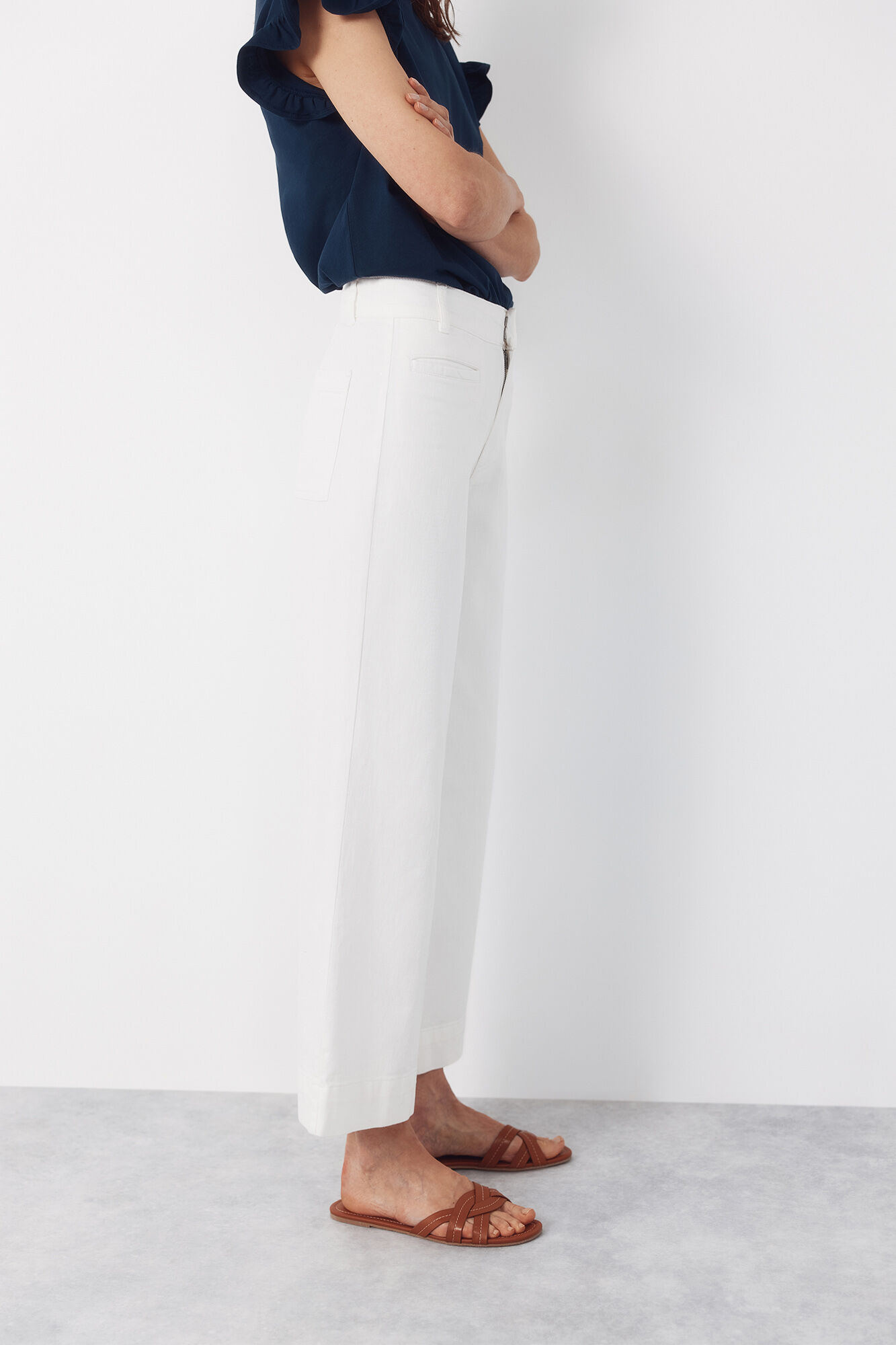 Cortefiel Pantalones con ribete