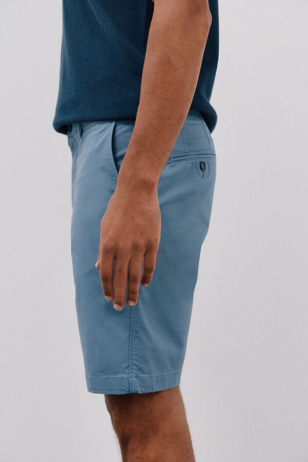 Cortefiel Bermudas chino Azul