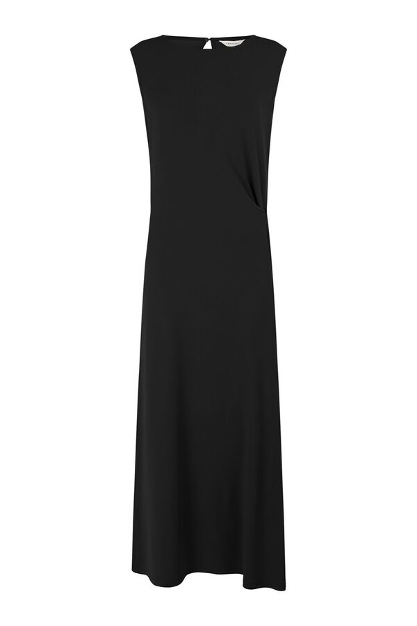 Cortefiel Vestido con nudo lateral Negro