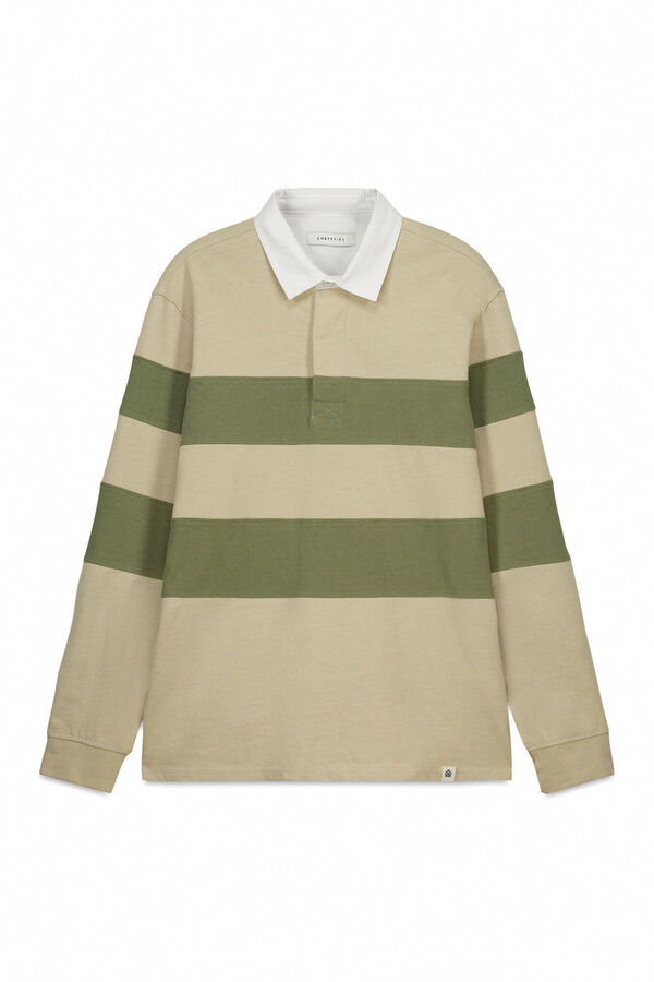 Cortefiel Polo rugby Beige