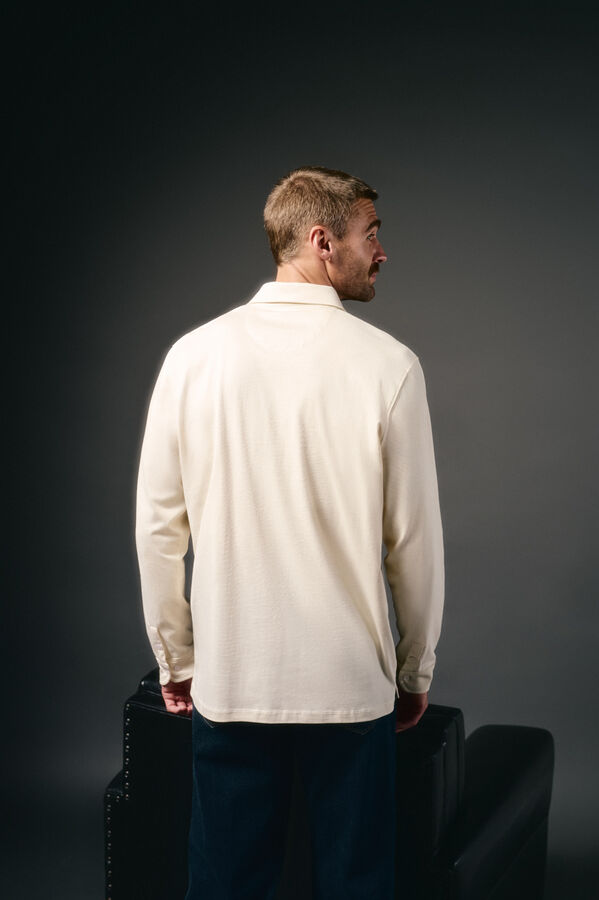 OOTO Polo manga larga Beige