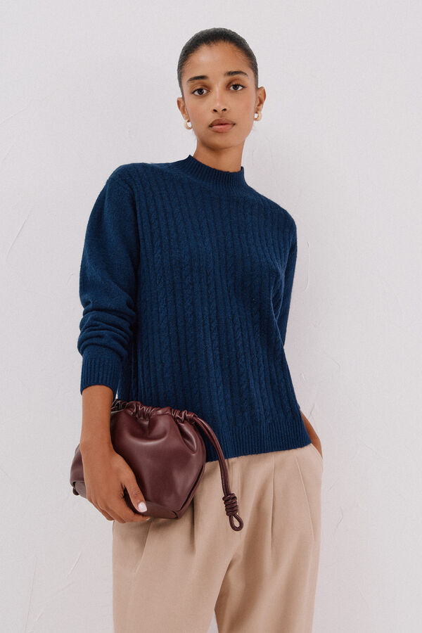 Cortefiel Bolso saco bandolera Granate