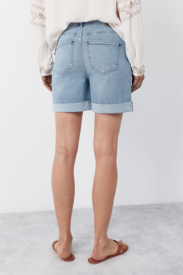 Cortefiel Shorts de mezclilla Azul marino