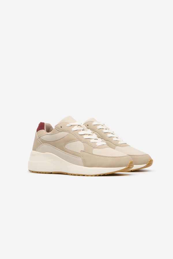 Cortefiel Sneaker plataforma Marfil