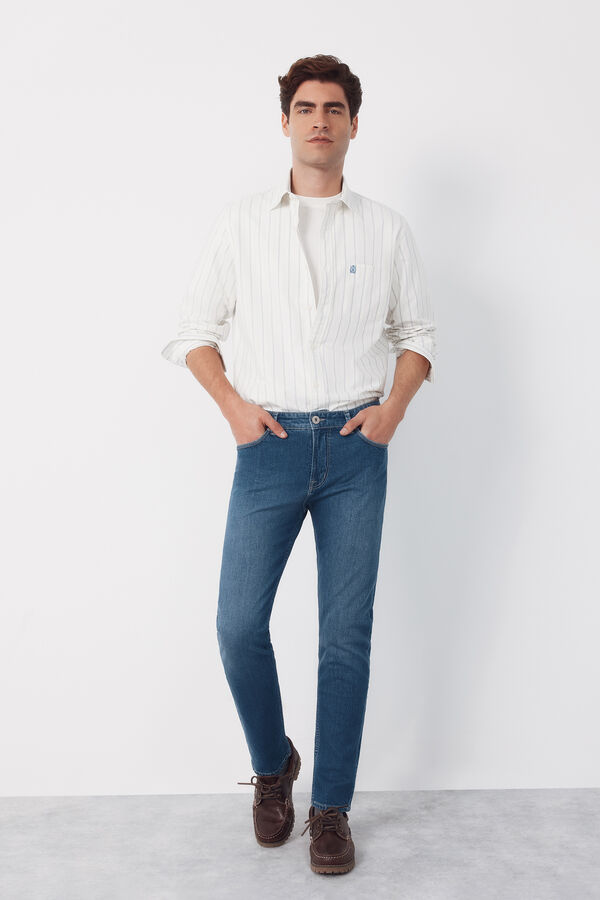 Cortefiel Pantal&oacute;n vaquero ligero slim fit Azul
