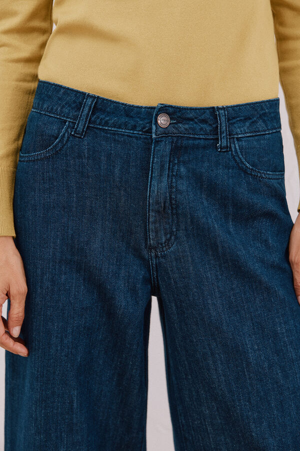 Cortefiel Jeans long palazzo  Azul