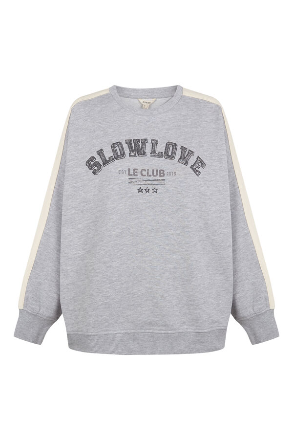 Slowlove Sudadera oversize slowlove Gris