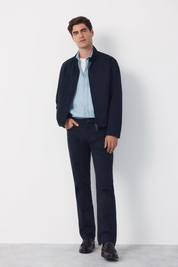 Cortefiel Cazadora ligera casual Azul marino