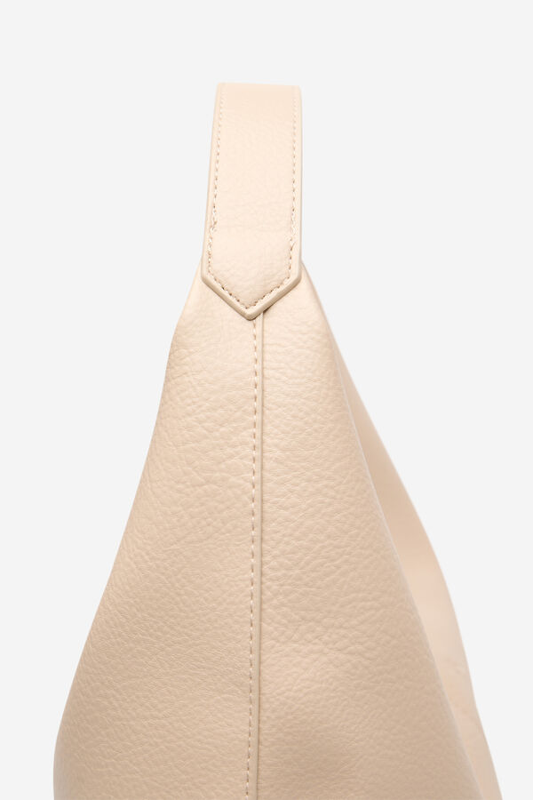 Cortefiel Bolsa hobo b&aacute;sica Marfil