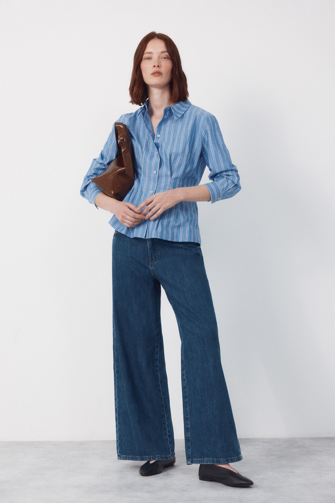 Cortefiel Camisa de rayas entallada