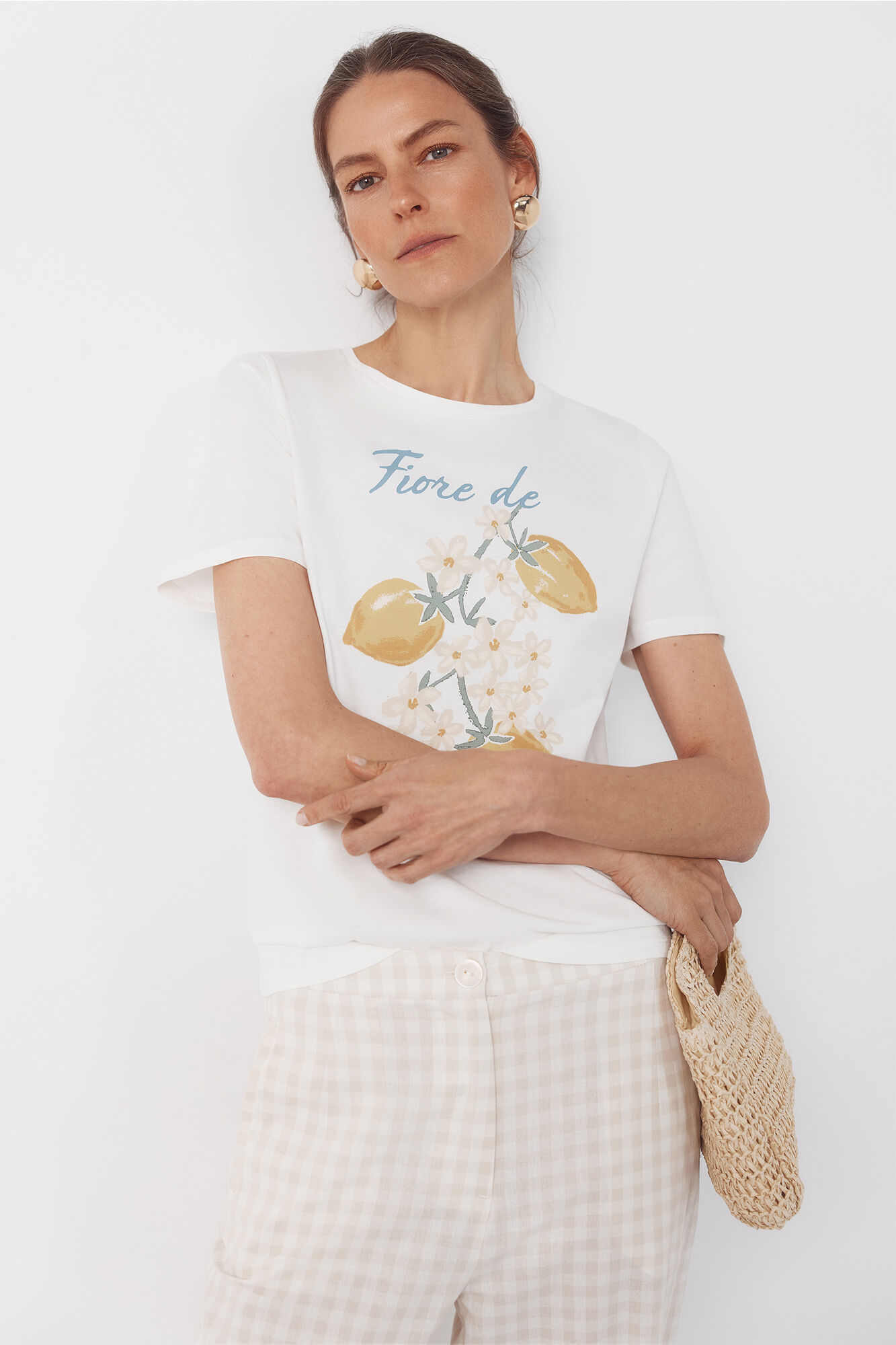 Cortefiel Playera estampada