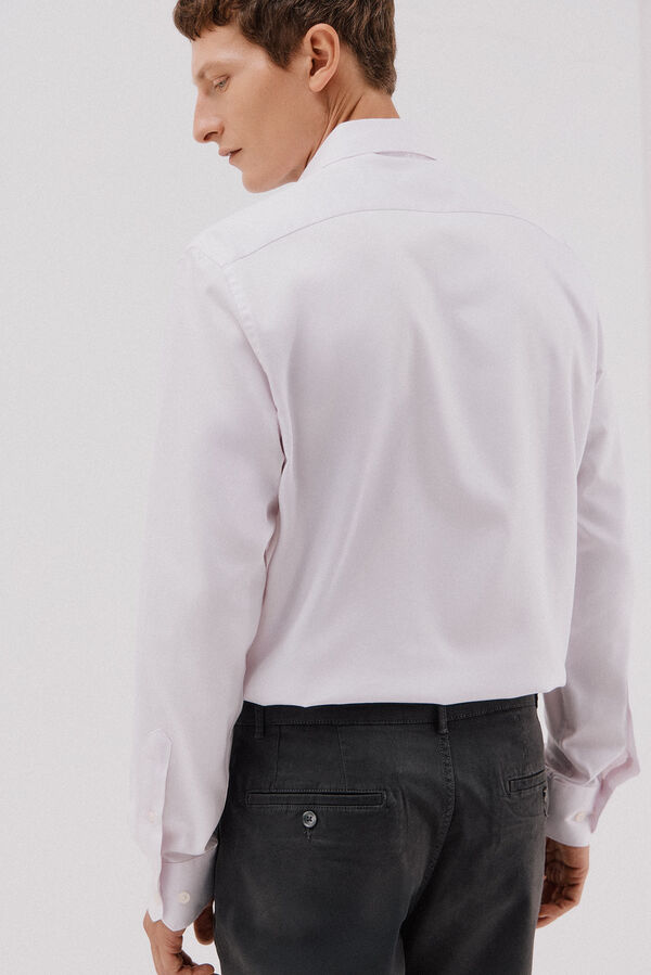 Cortefiel Camisa de vestir de rayas f&aacute;cil plancha Rosa