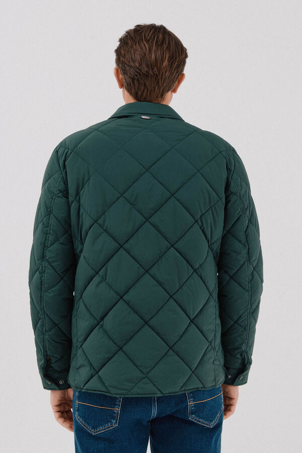 Cortefiel Sobrecamisa acolchada Verde oscuro