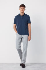 Cortefiel Polo oxford Azul marino