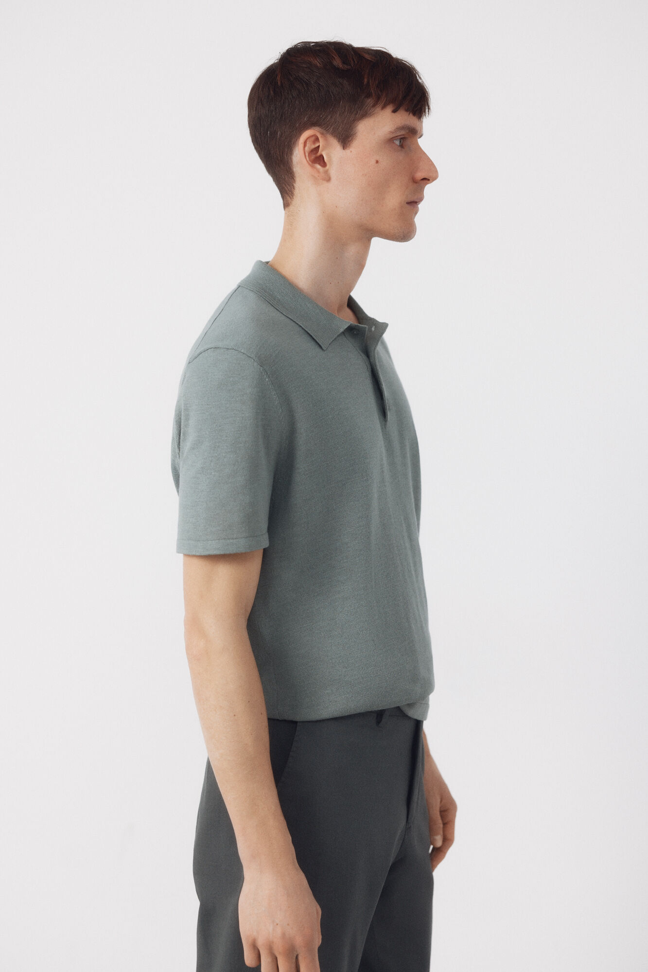 Cortefiel Jersey polo manga corta algod&oacute;n