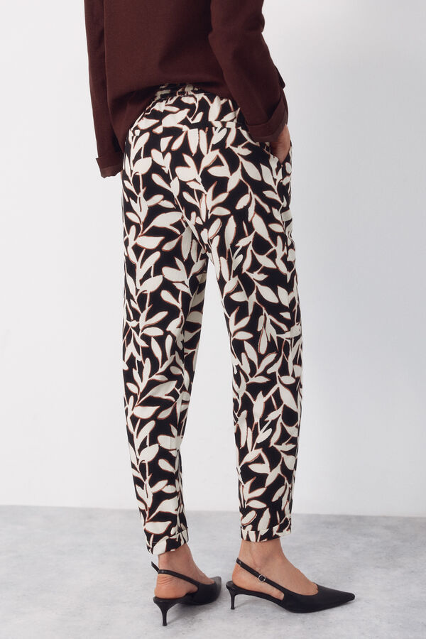 Cortefiel Pantal&oacute;n fluido con textura Multicolor