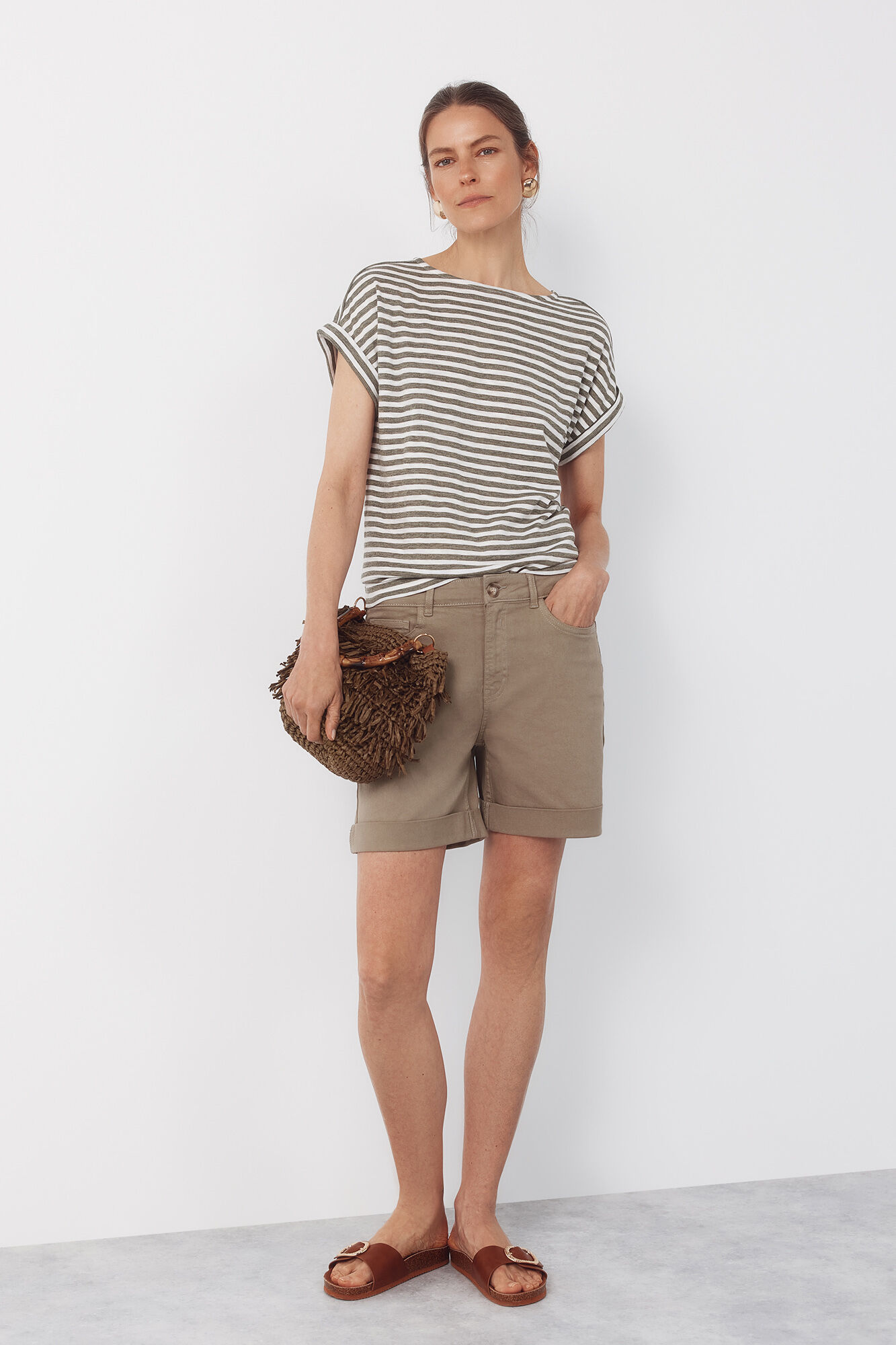 Cortefiel Playera de rayas