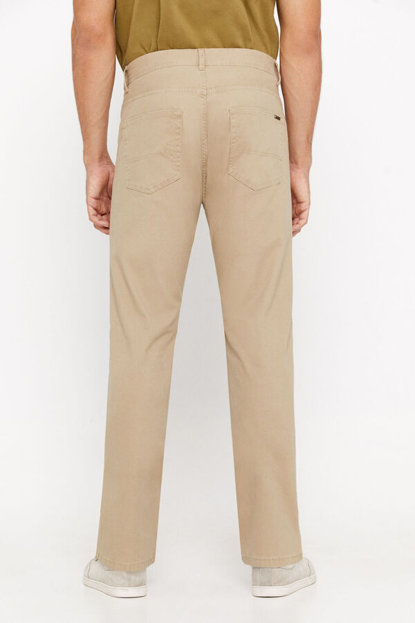 Cortefiel Pantal&oacute;n 5 bolsillos slim fit Beige