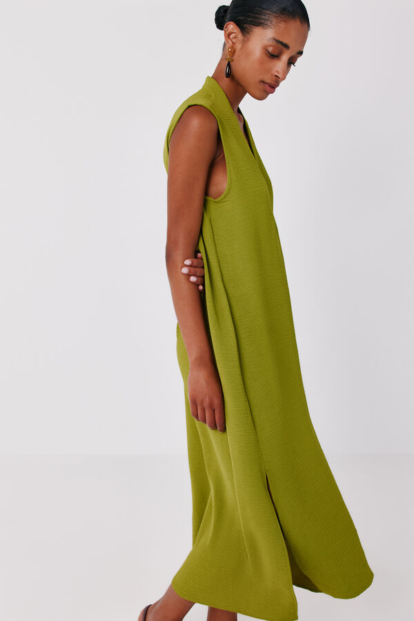 Cortefiel Vestido t&uacute;nica Verde
