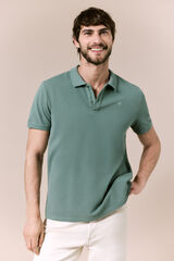 OOTO Polo b&aacute;sico piqu&eacute; lavado Verde