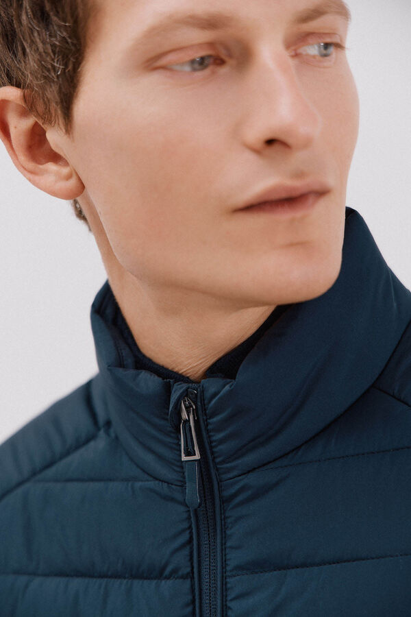 Cortefiel Chaleco acolchado ultralight Azul marino