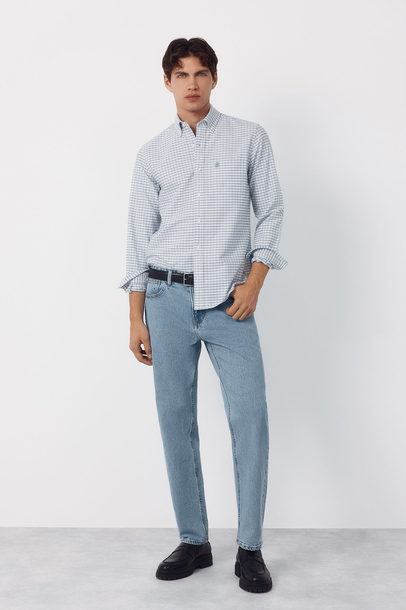 Cortefiel Camisa oxford cuadros