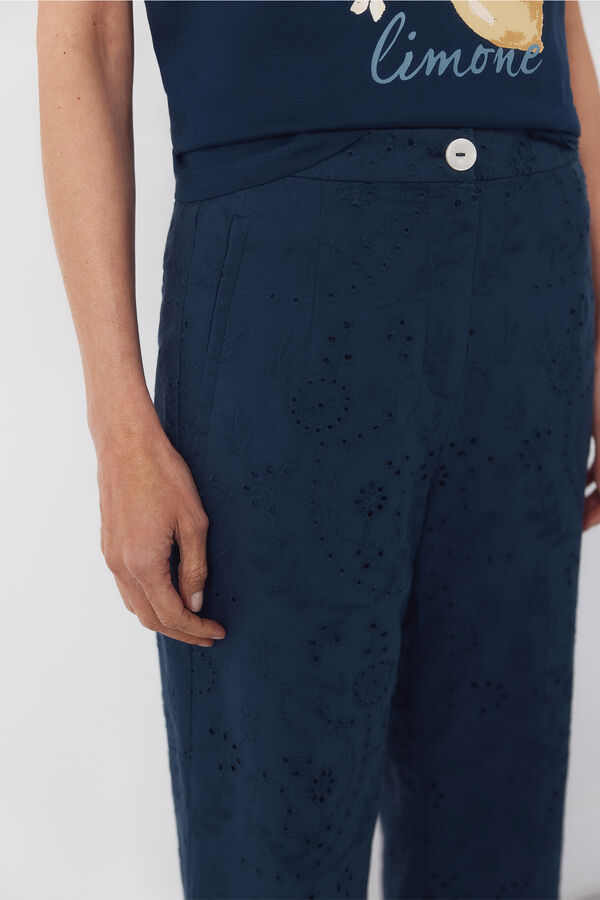 Cortefiel Pantal&oacute;n de sangalo Azul marino