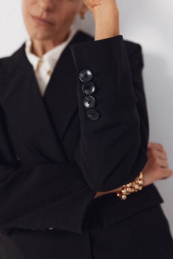 Cortefiel Blazer negro Negro