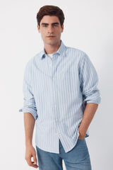 Cortefiel Camisa oxford rayas Azul oscuro