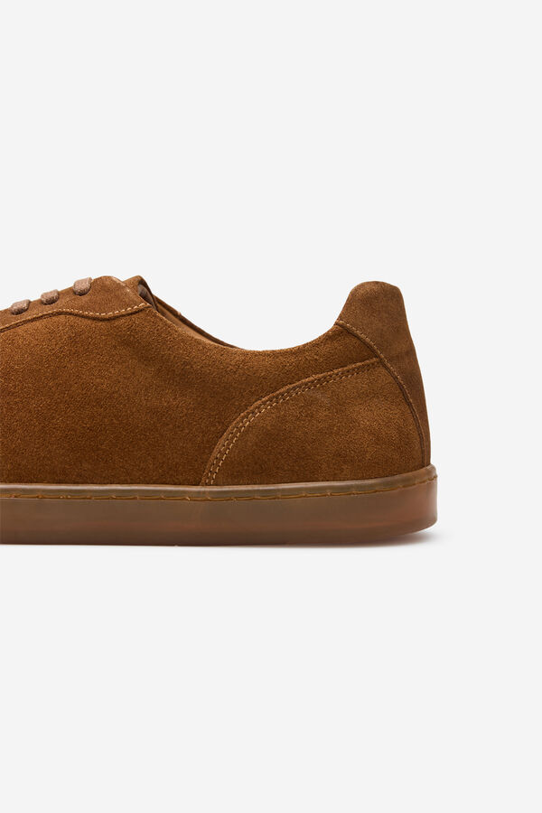 Cortefiel Zapatilla piel Camel