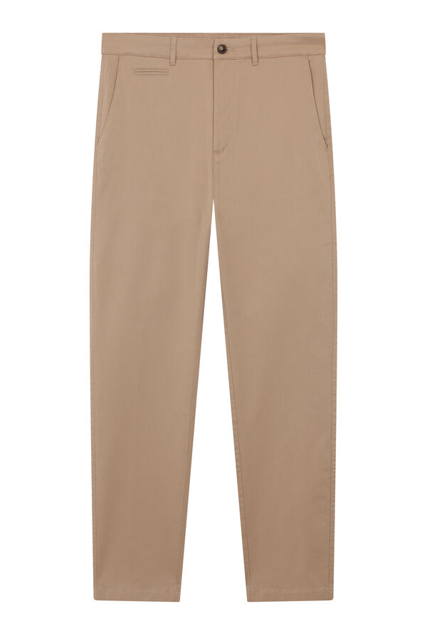 Cortefiel Pantal&oacute;n chino ligero slim fit Beige