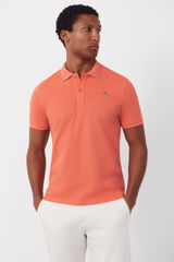 Cortefiel Polo bordado Coral