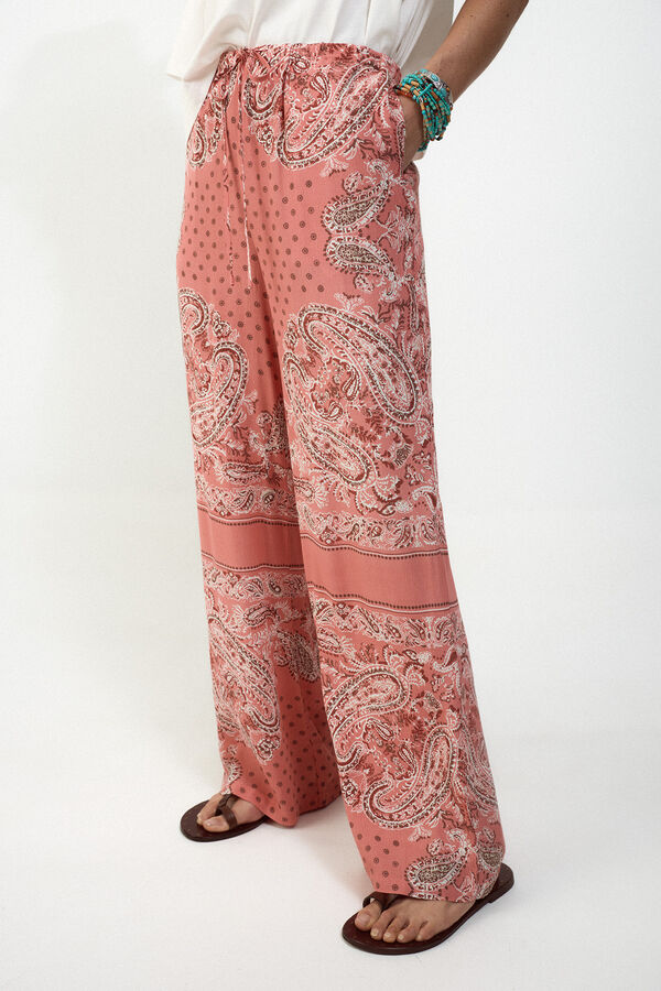 Slowlove Pantal&oacute;n fluido estampado Multicolor
