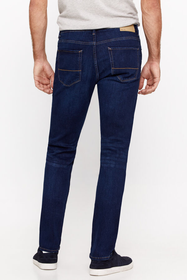 Cortefiel Pantal&oacute;n denim slim fit coolmax Azul