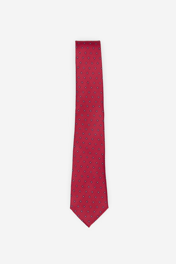 Cortefiel Corbata seda natural Rojo