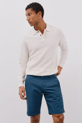 Cortefiel Bermudas chino Azul