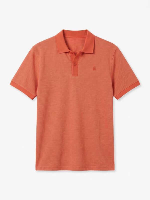 Cortefiel Polo textura Coral
