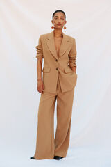 Cortefiel Pantal&oacute;n de pinzas Beige