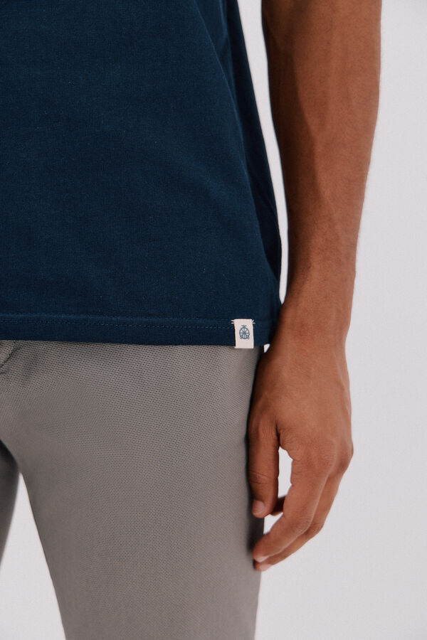 Cortefiel Camiseta b&aacute;sica Azul marino