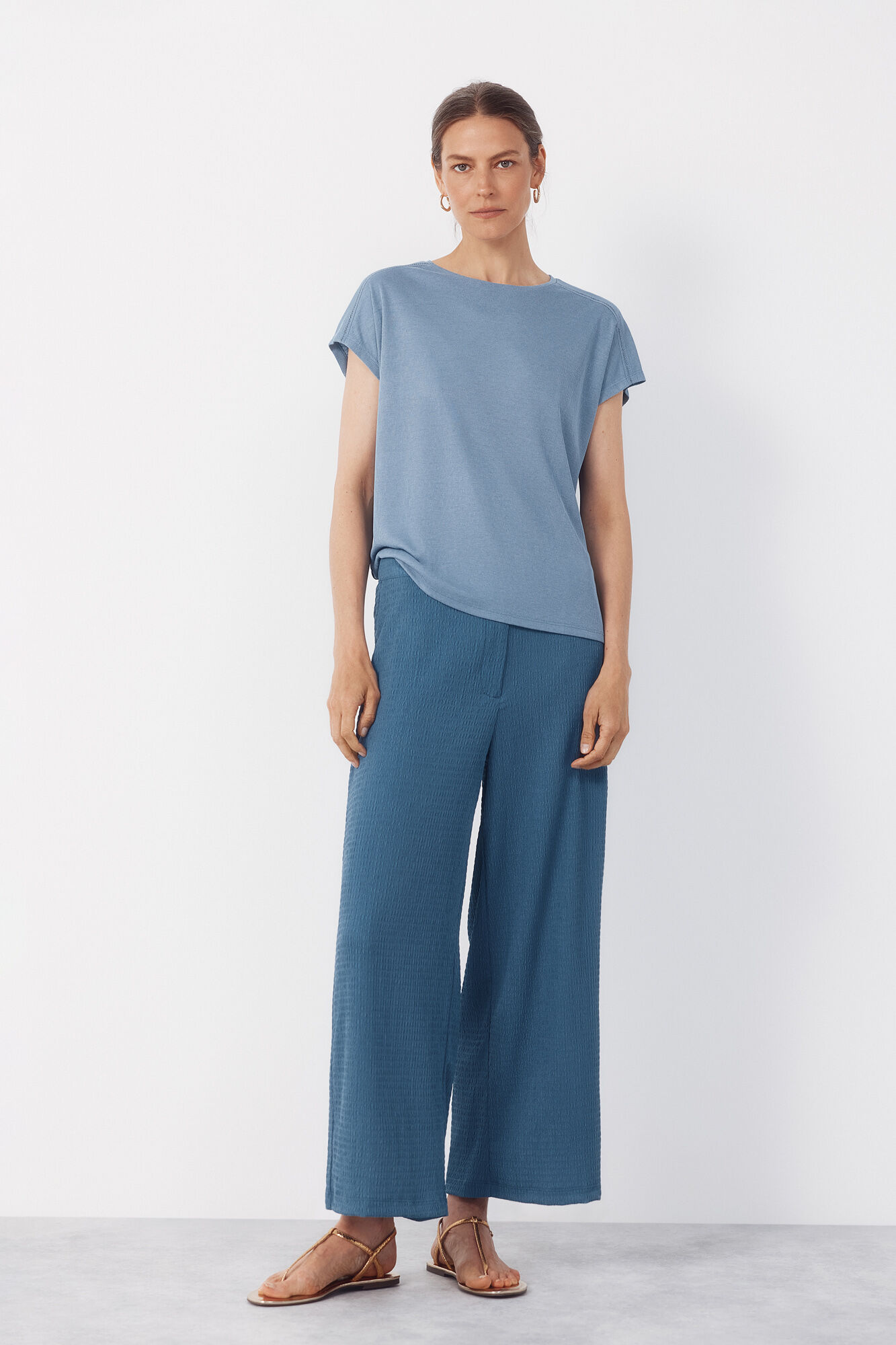 Cortefiel Pantal&oacute;n fluido con textura