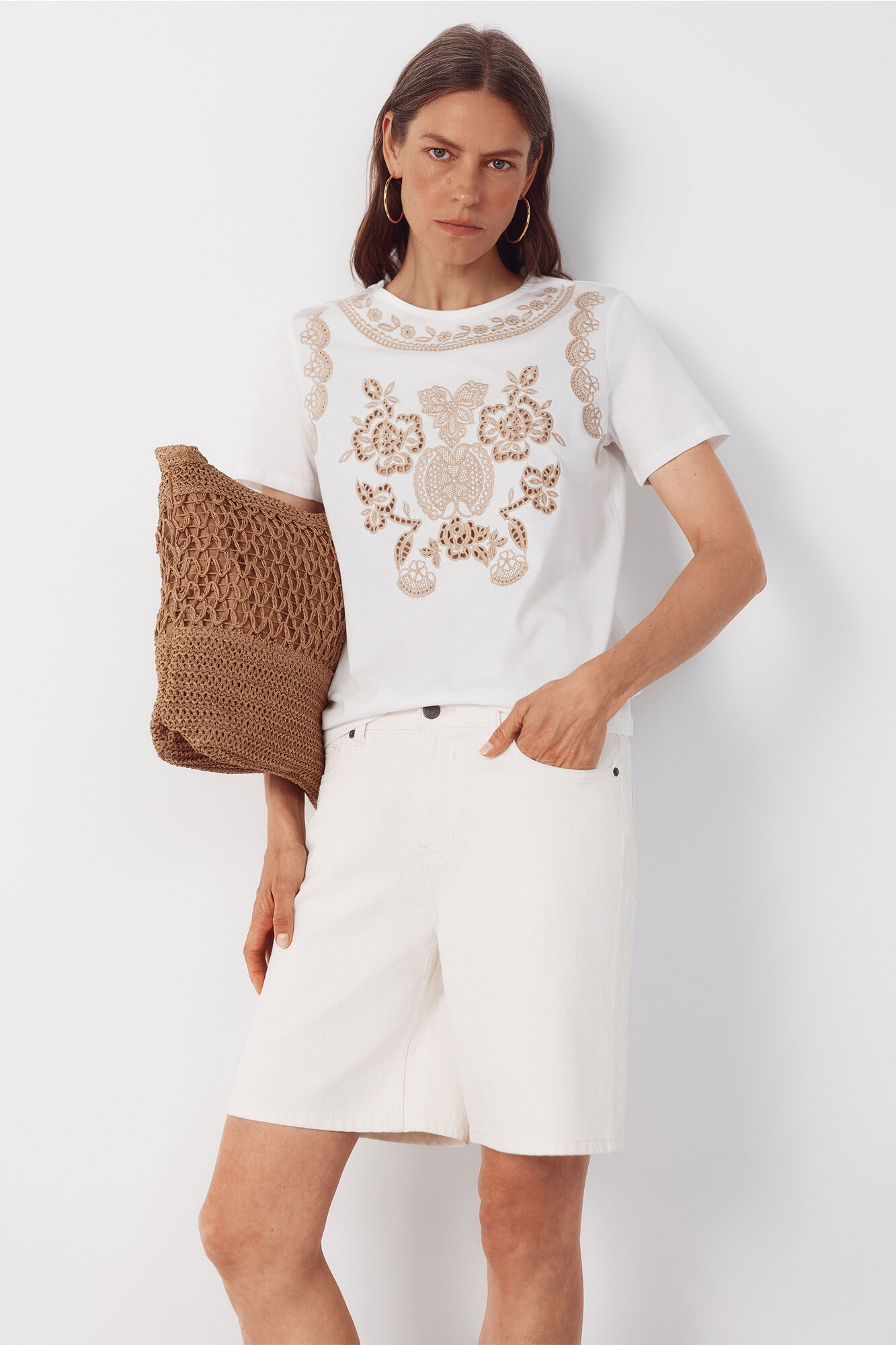 Cortefiel Playera estampada